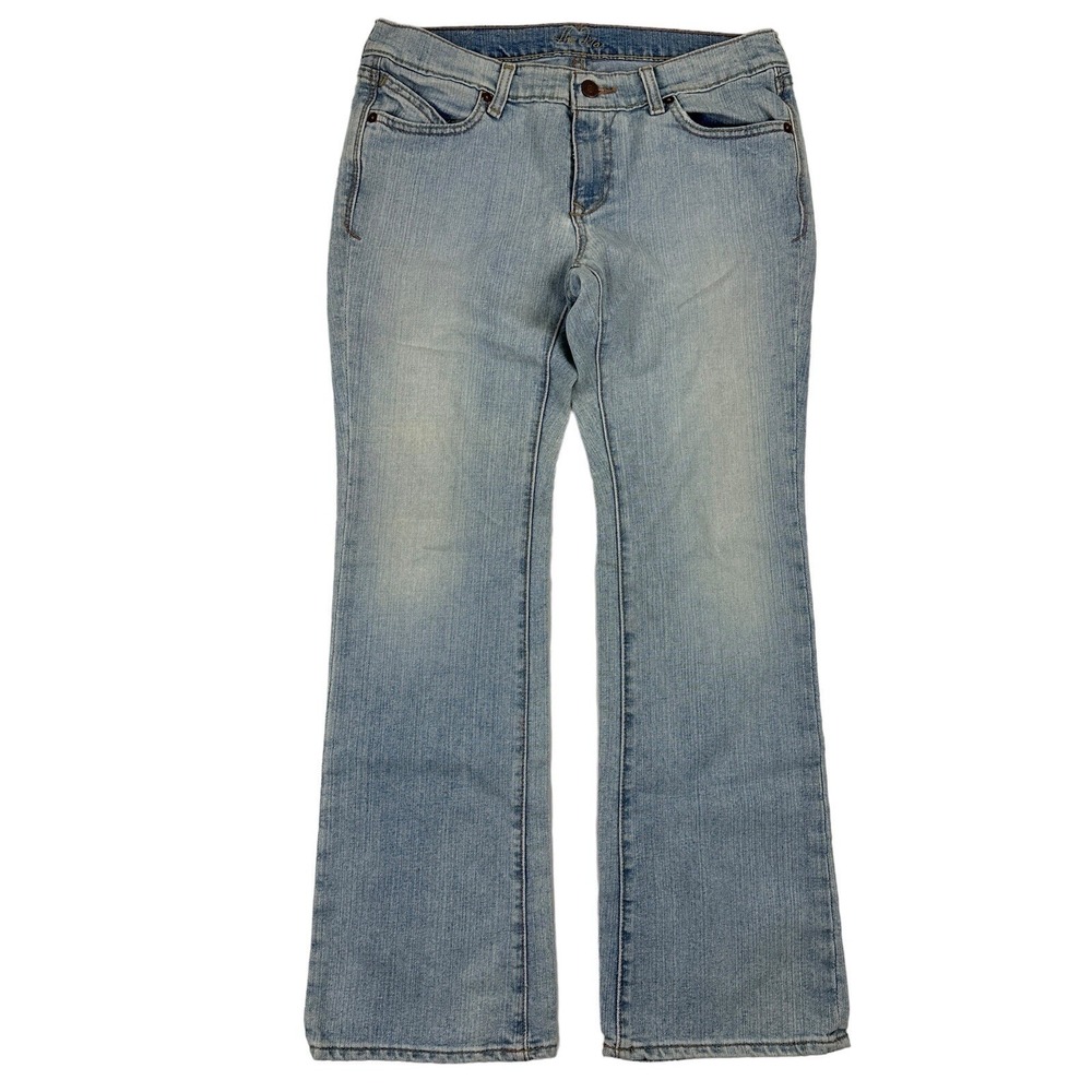 Old Navy The Diva Original Bootcut Denim Blue Jeans Light Wash Stretch 8 SHORT